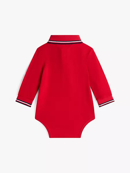 Boys Babies' Tipped Polo Onesie Tommy Hilfiger