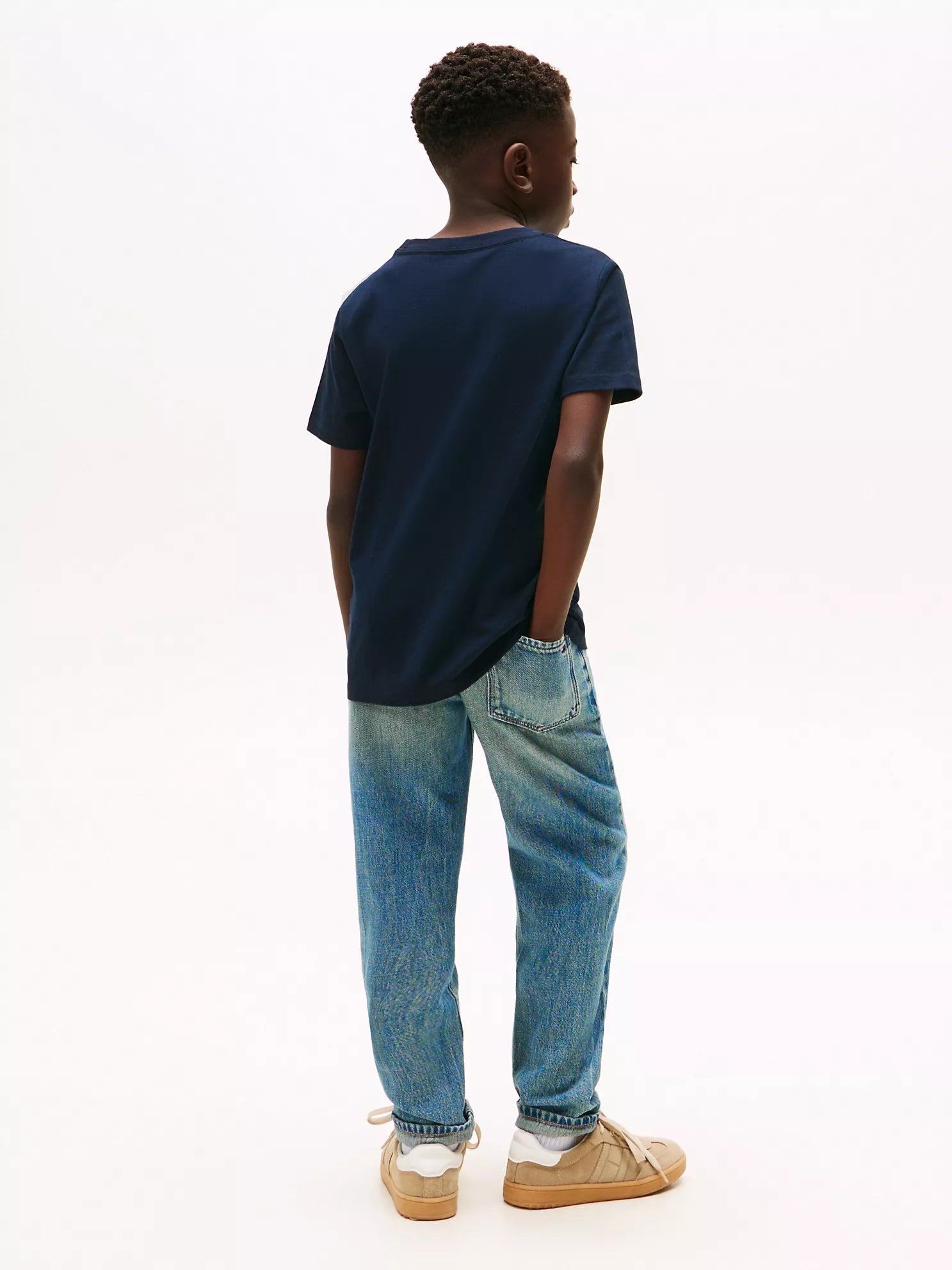 Tommy Hilfiger Boys Varsity Logo Cotton Crewneck Graphic T-Shirt