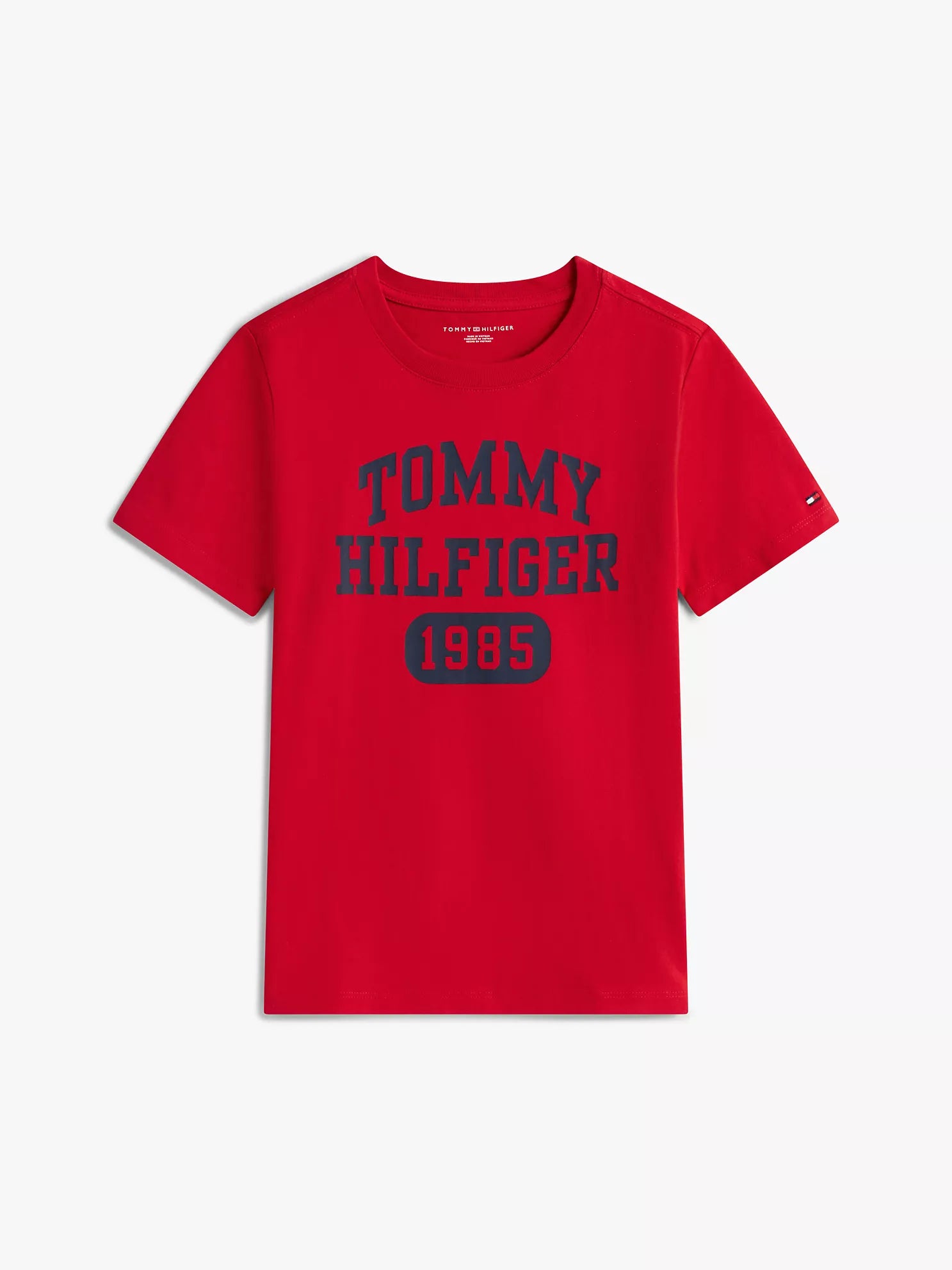 Tommy Hilfiger Boys Varsity Logo Regenerative Cotton T-Shirt