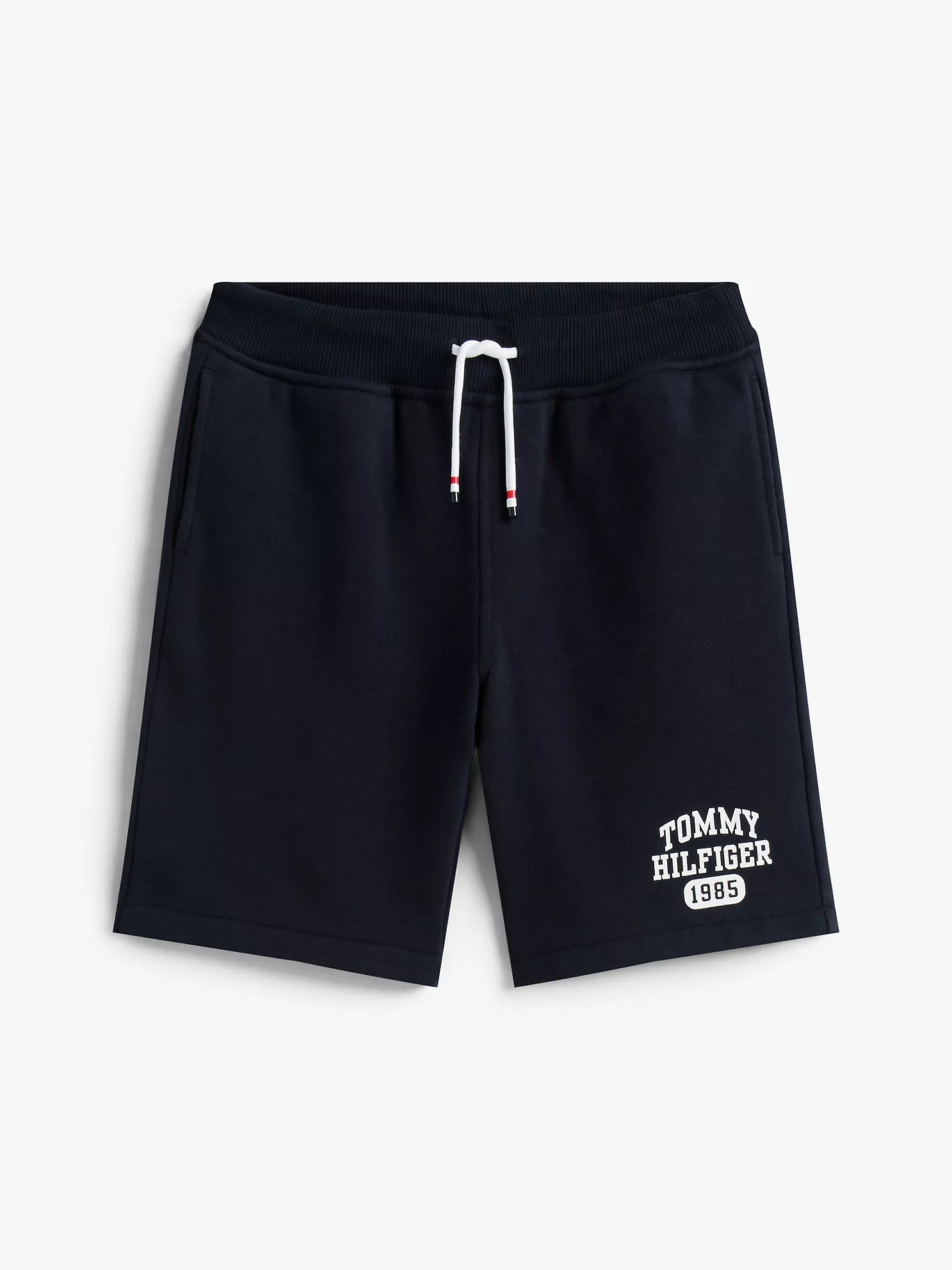 Tommy Hilfiger Boys Navy Logo Sweatshorts Comfortable Cotton Blend Activewear