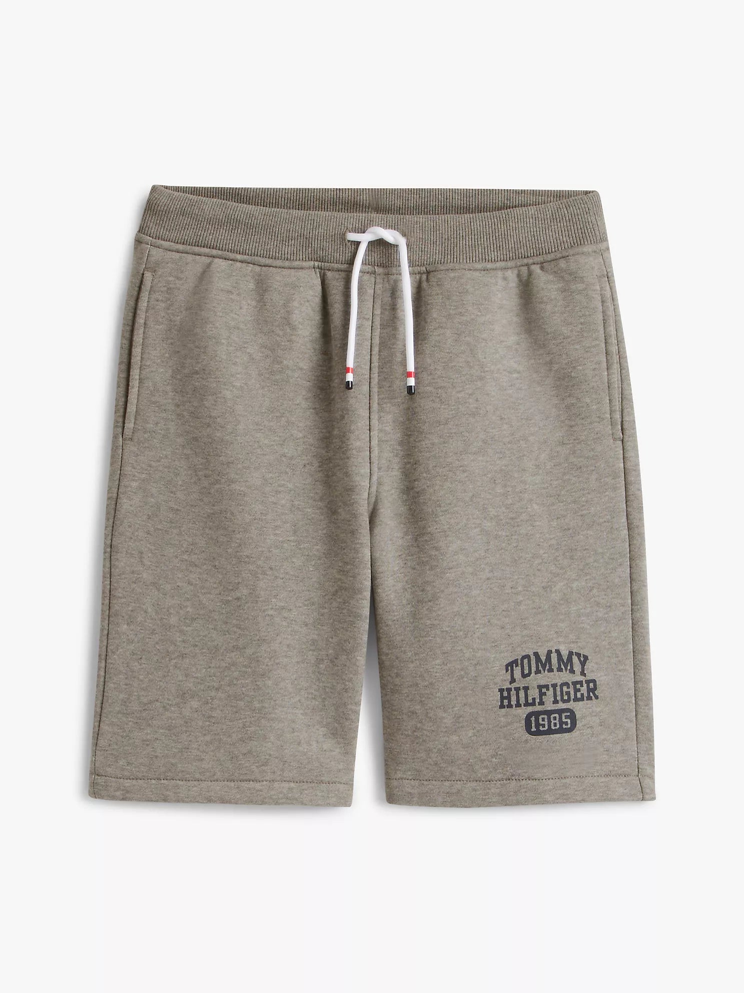 Tommy Hilfiger Boys Logo Sweatshort Comfortable Grey Cotton Drawstring Shorts