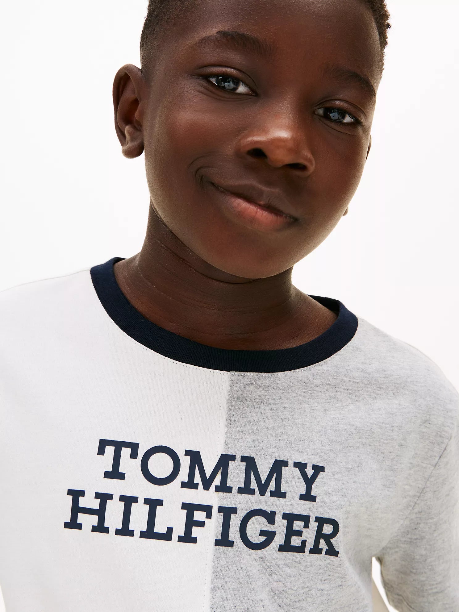 Boys Colorblock Logo T-Shirt Sz 6-7