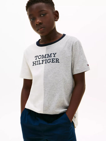 Boys Colorblock Logo T-Shirt Sz 6-7