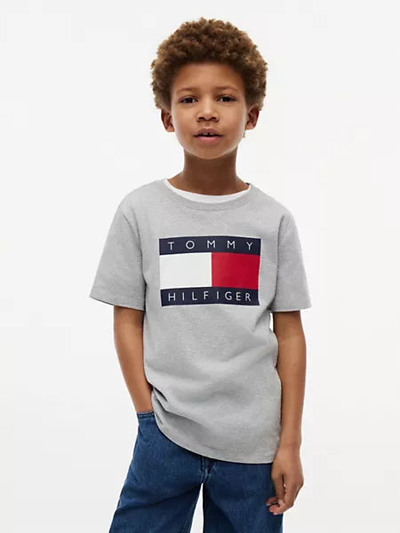 Boys Kids' Tommy Flag Logo T-Shirt Sz 12-14