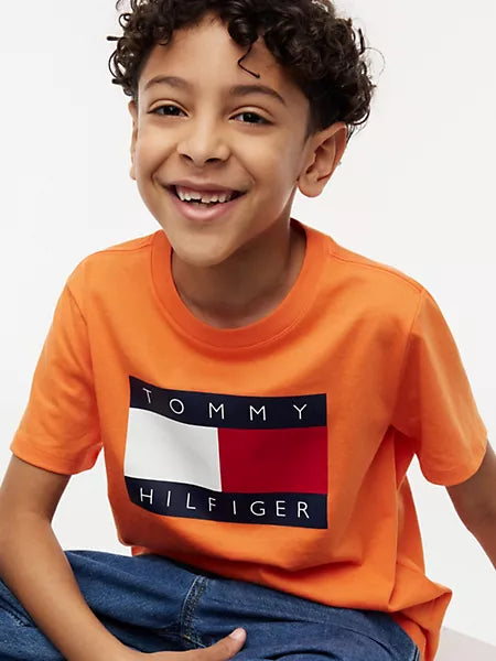 Boys Kids' Tommy Flag Logo T-Shirt Tommy Hilfiger
