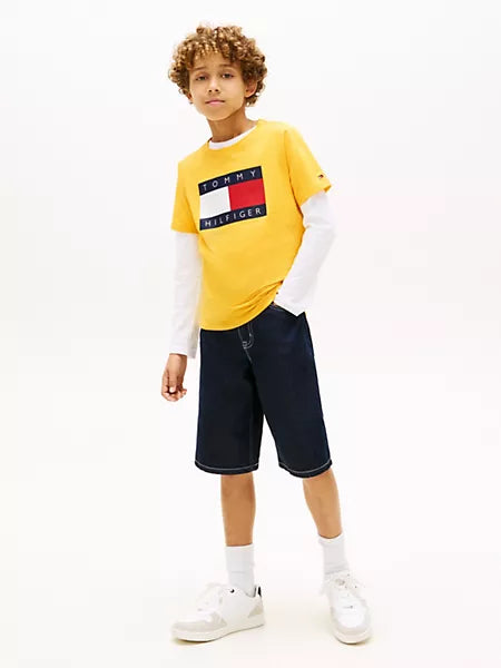 Boys Kids' Tommy Flag Logo T-Shirt Tommy Hilfiger
