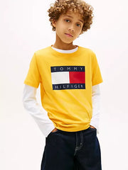 Boys Kids' Tommy Flag Logo T-Shirt Tommy Hilfiger
