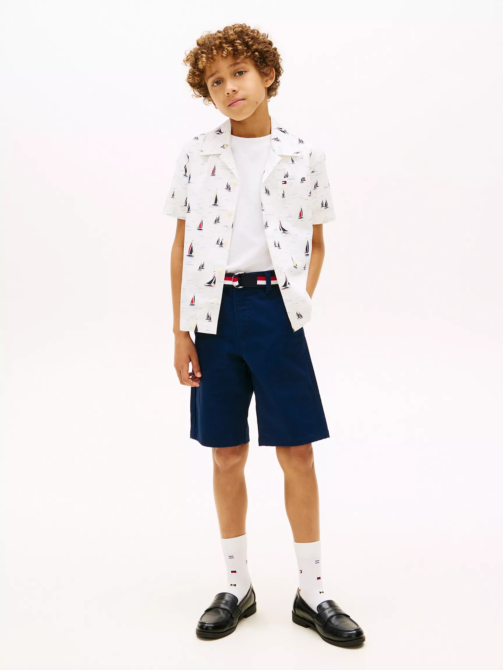 Kids' Allover Sailing Stretch Shirt