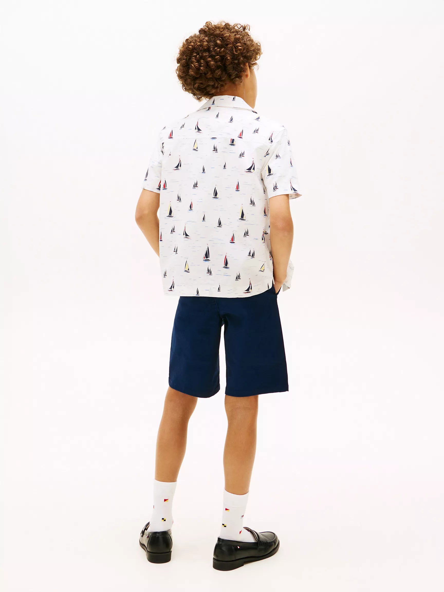 Kids' Allover Sailing Stretch Shirt