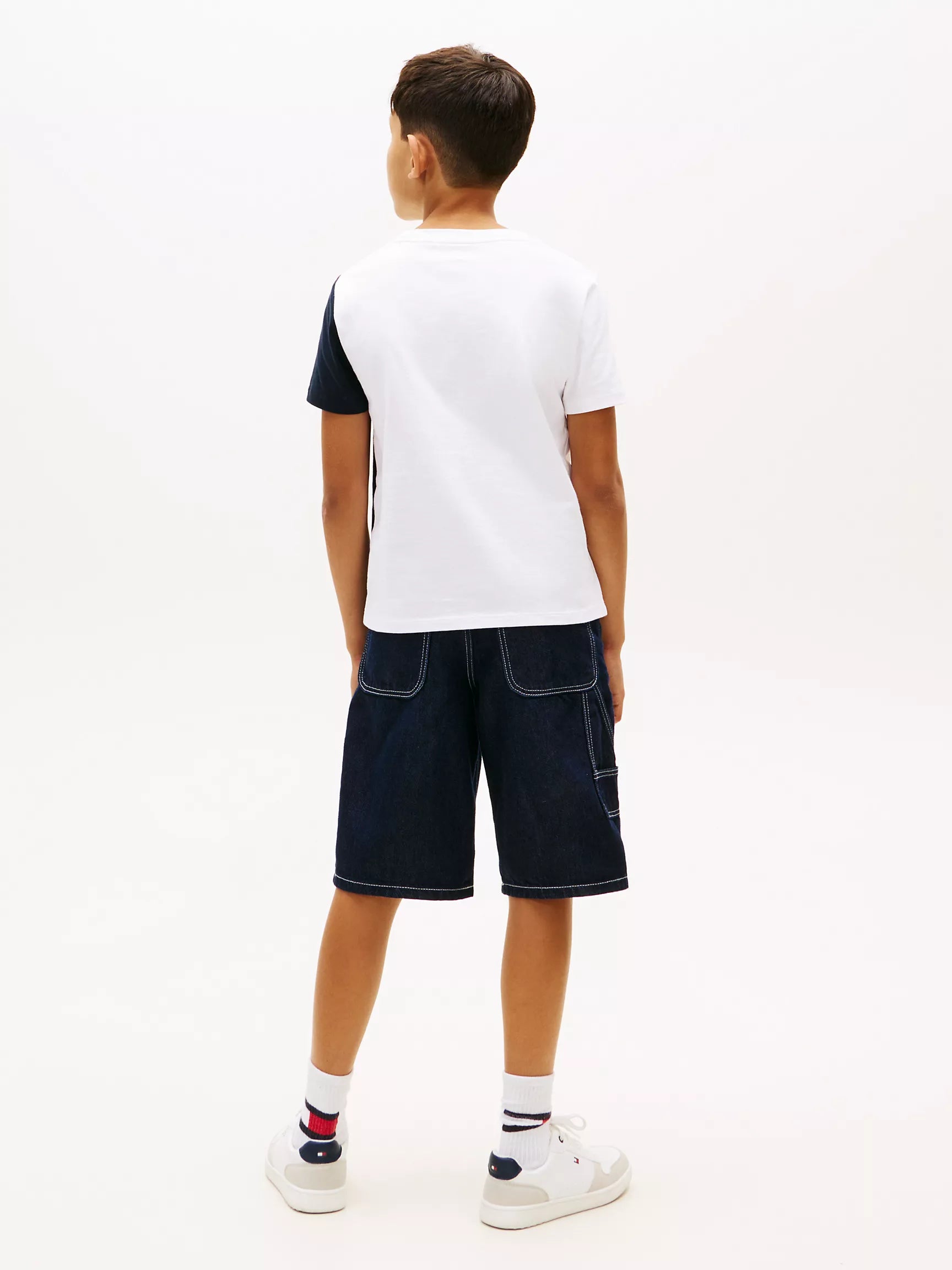 Kids' Vertical Colorblock Logo T-Shirt