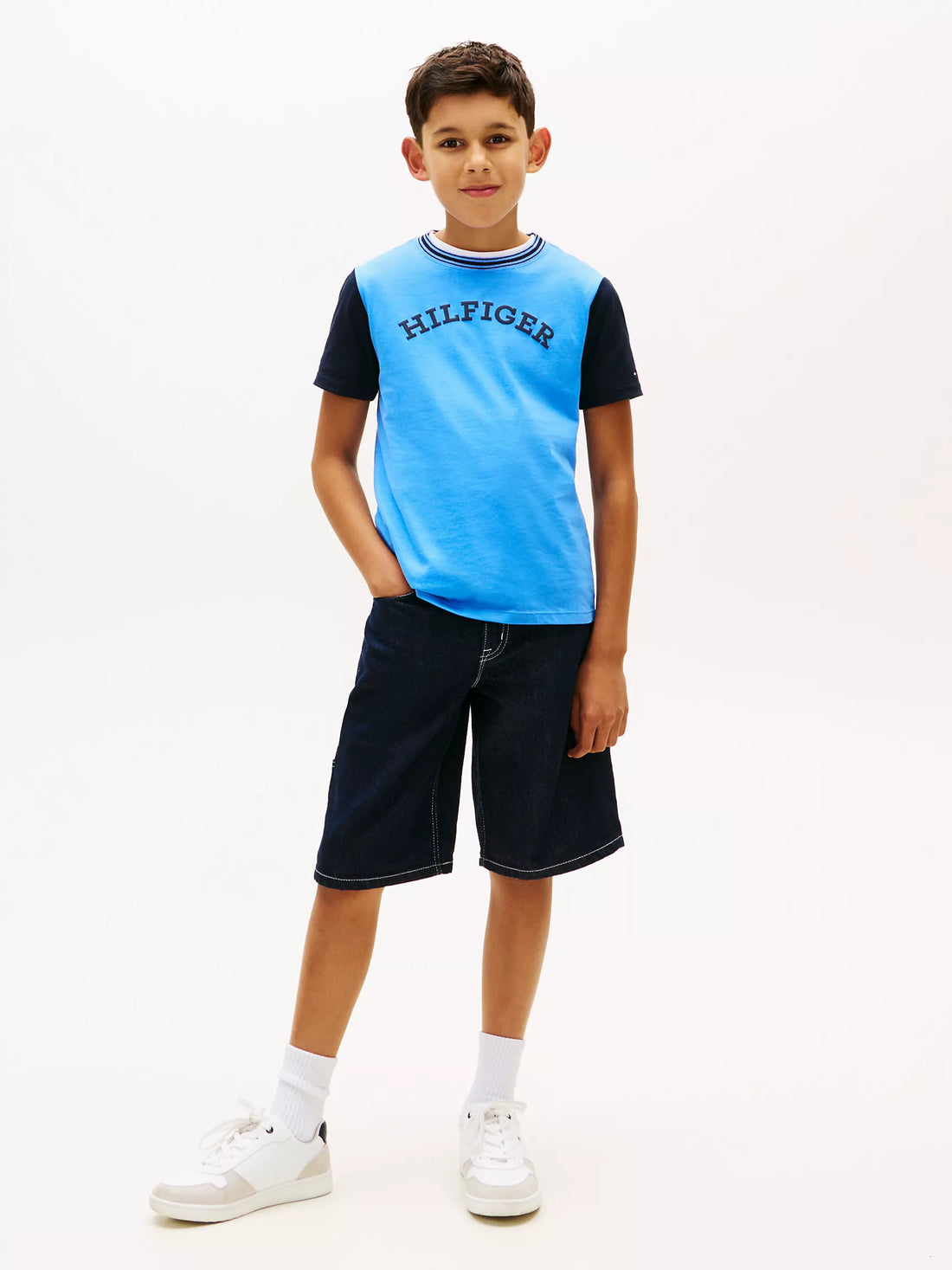 Kids' Monotype Logo Colorblock T-Shirt