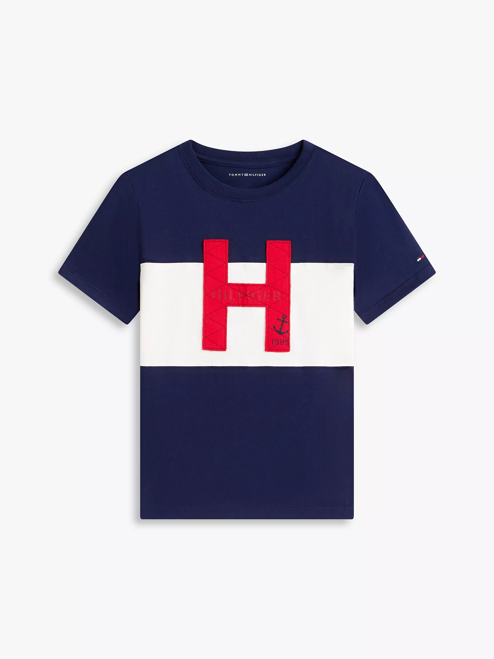 Nautical H Logo Colorblock T-Shirt Sz 16