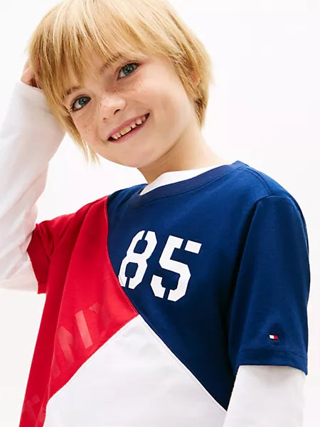 Boys Kids' Tommy 85 Colorblock T-Shirt Tommy Hilfiger