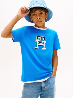 Kids' Multicolor Monogram T-Shirt
