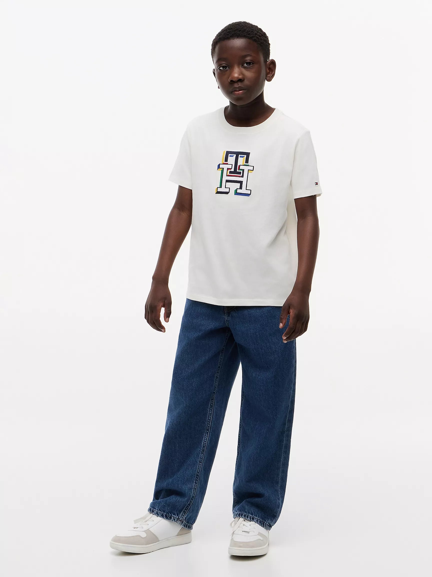 Kids' Multicolor Monogram T-Shirt