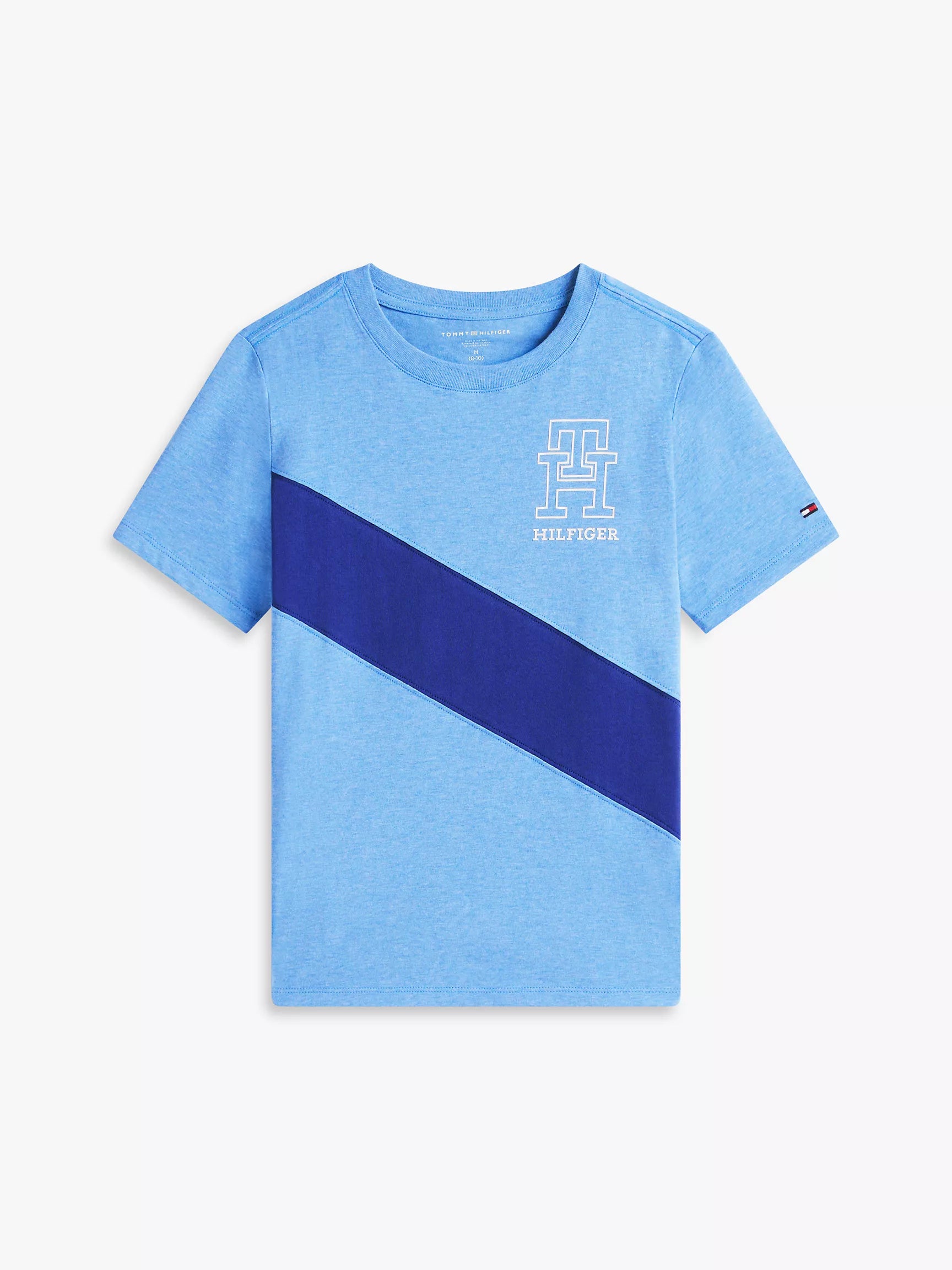 Kids' Monogram Banner Stripe T-Shirt