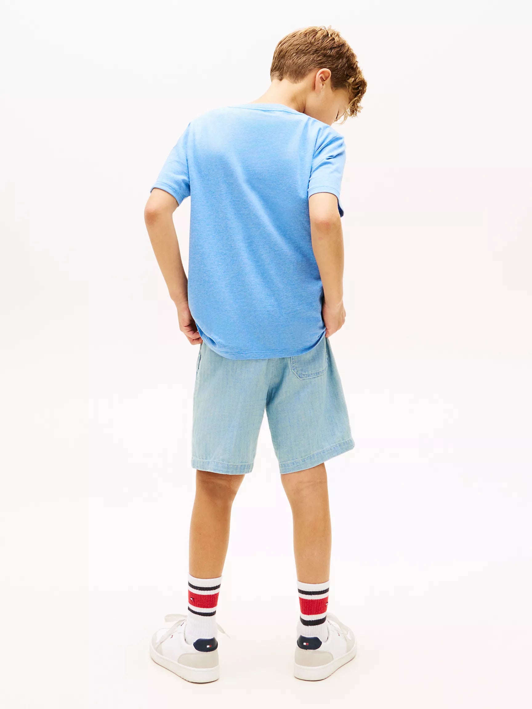 Kids' Monogram Banner Stripe T-Shirt