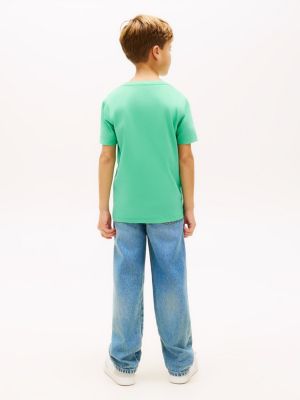 Kids' Monogram Banner Stripe T-Shirt