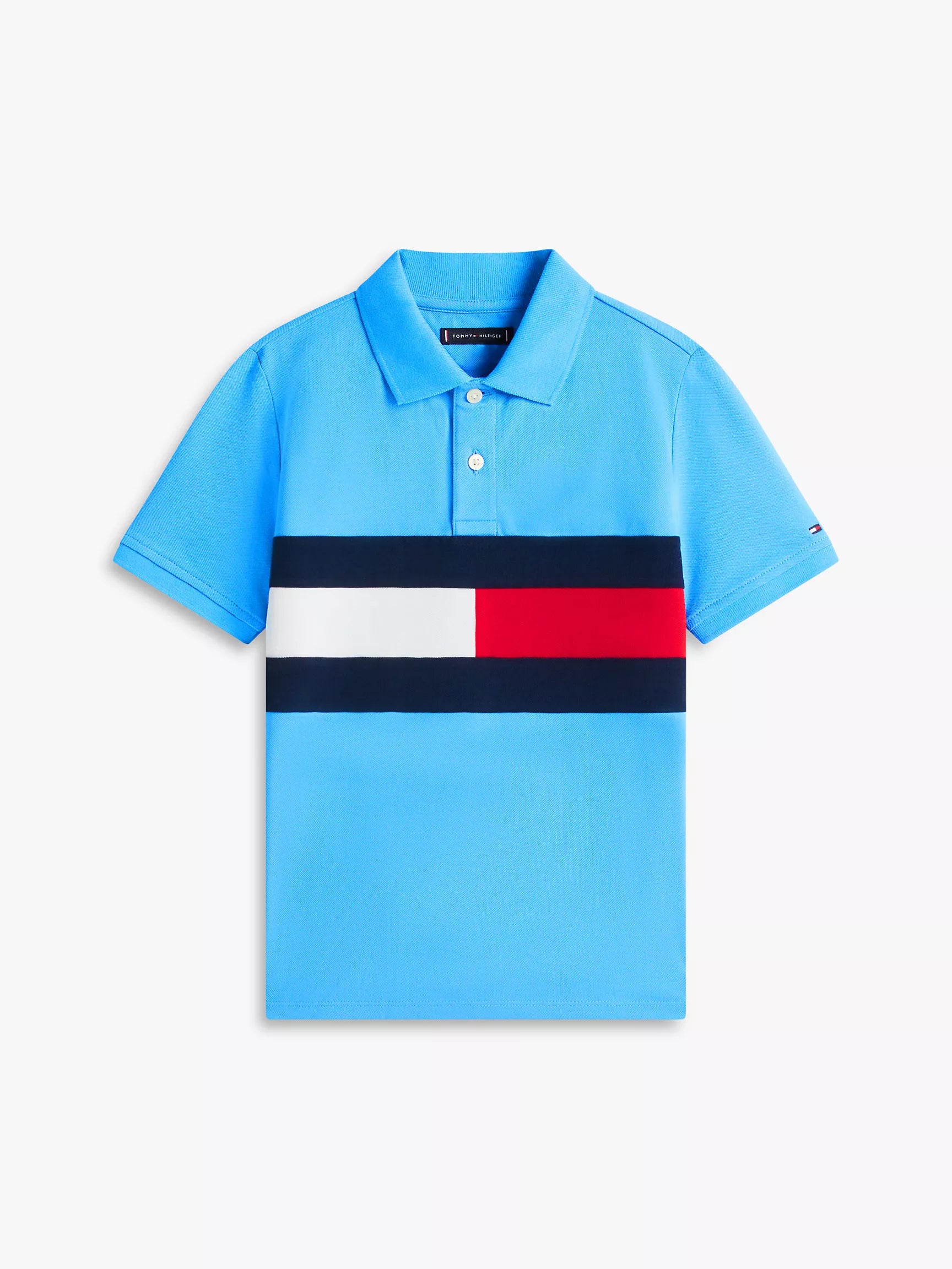 Kids' Colorblock Flag Stretch Polo