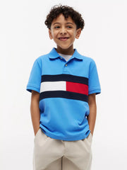Kids' Colorblock Flag Stretch Polo