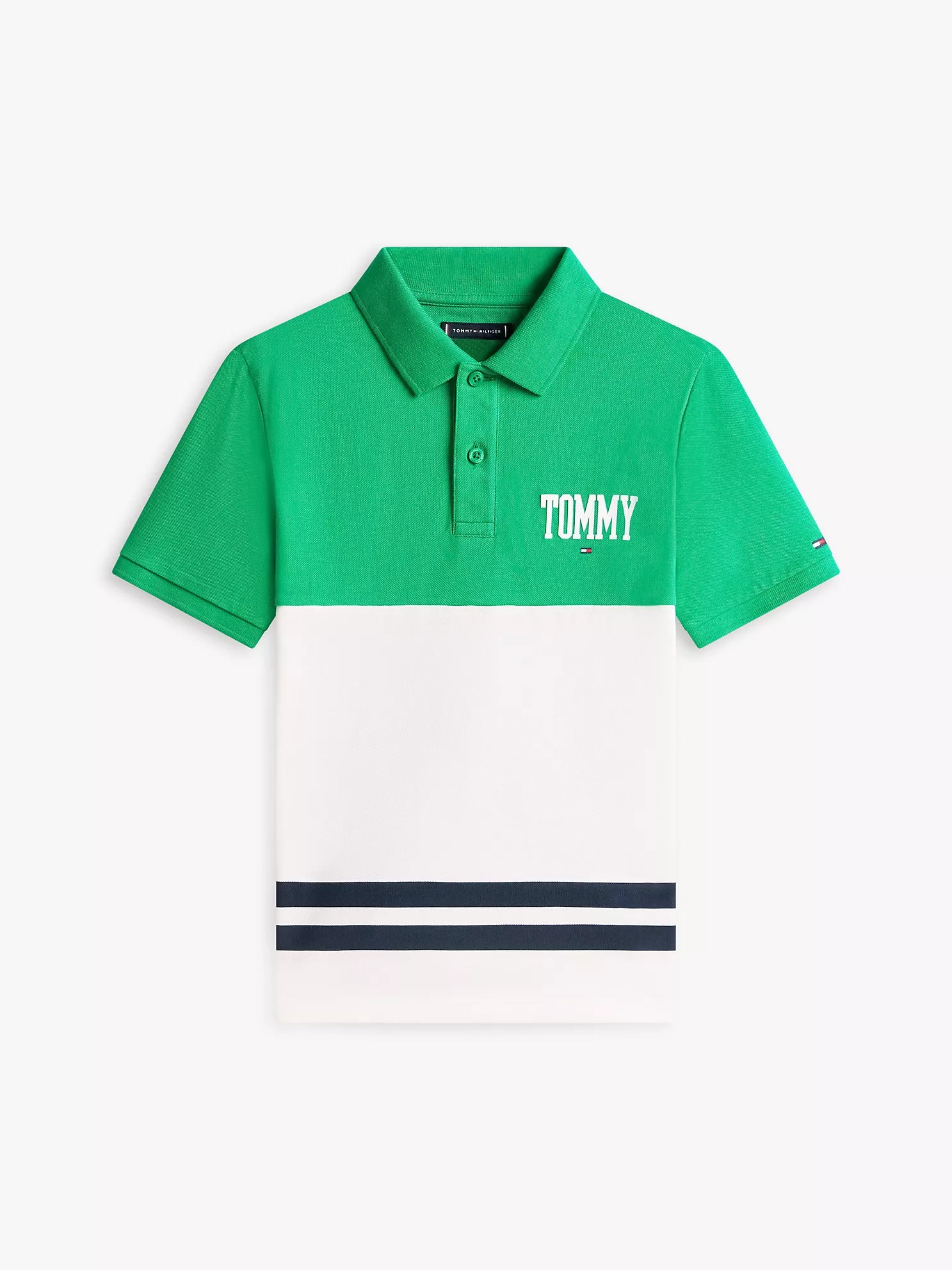 Colorblock Logo Polo Shirt Sz 6-7
