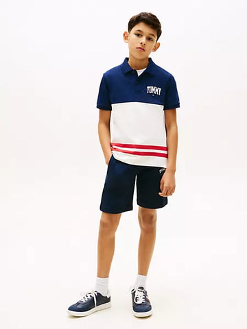 Boys Kids' Tommy Logo Colorblock Stretch Polo Tommy Hilfiger