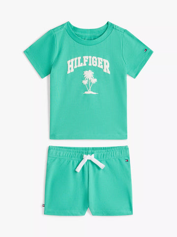 Babies' Palm Logo T-Shirt & Short Set