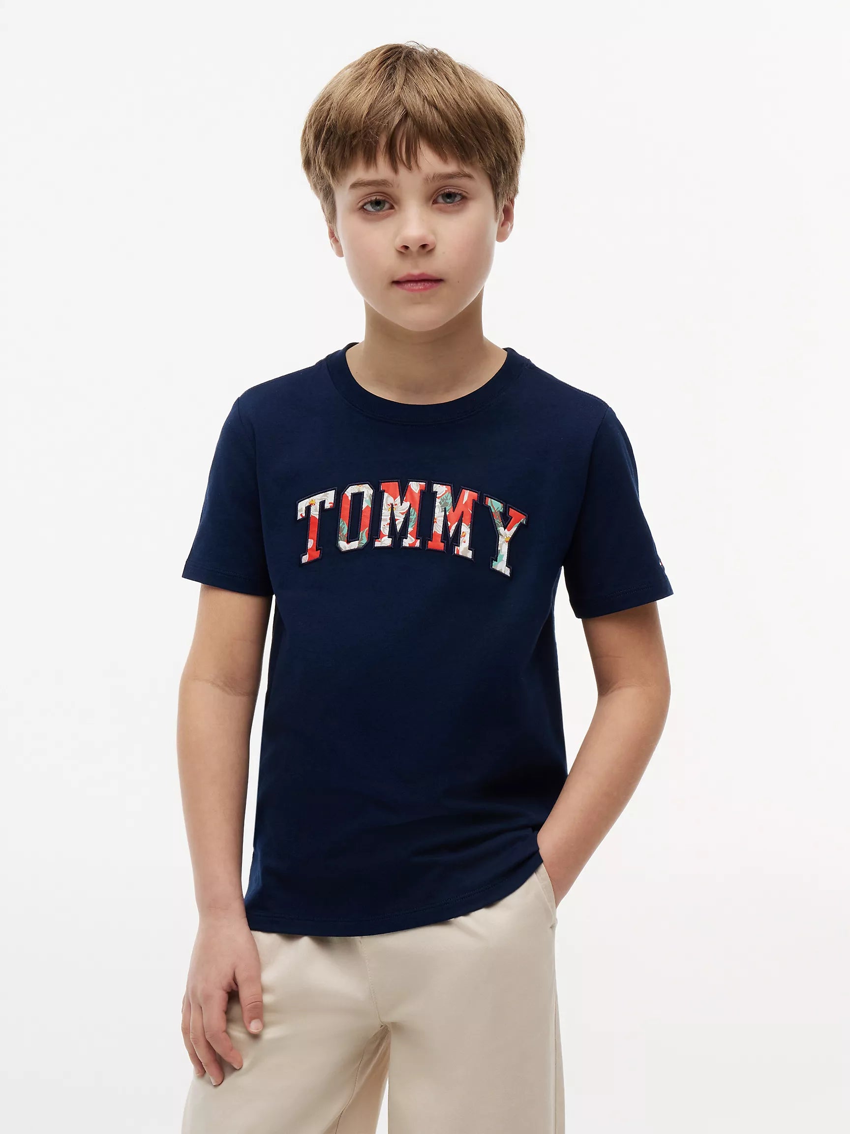 Kids' Floral Tommy Logo T-Shirt