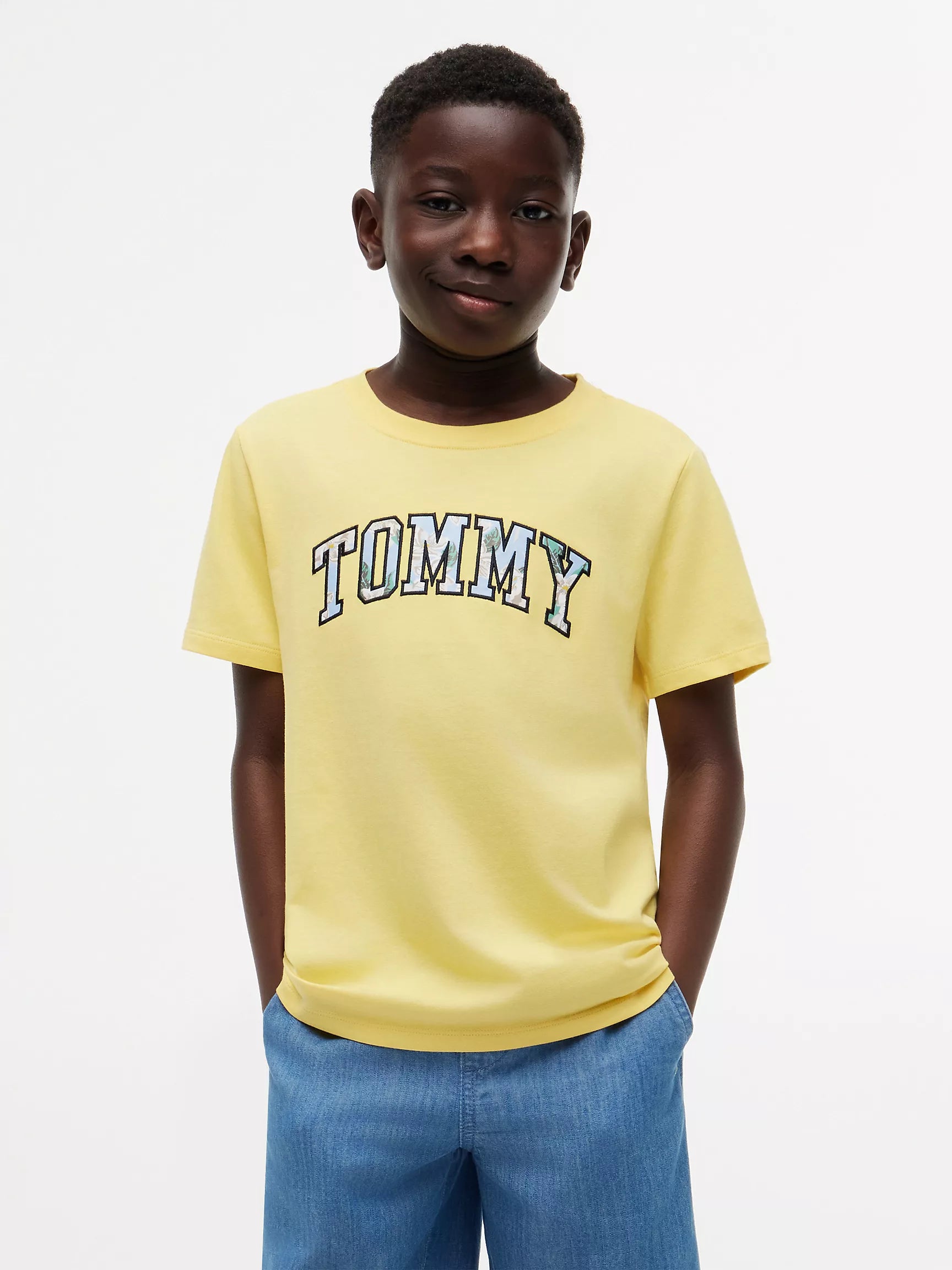 Kids' Floral Tommy Logo T-Shirt