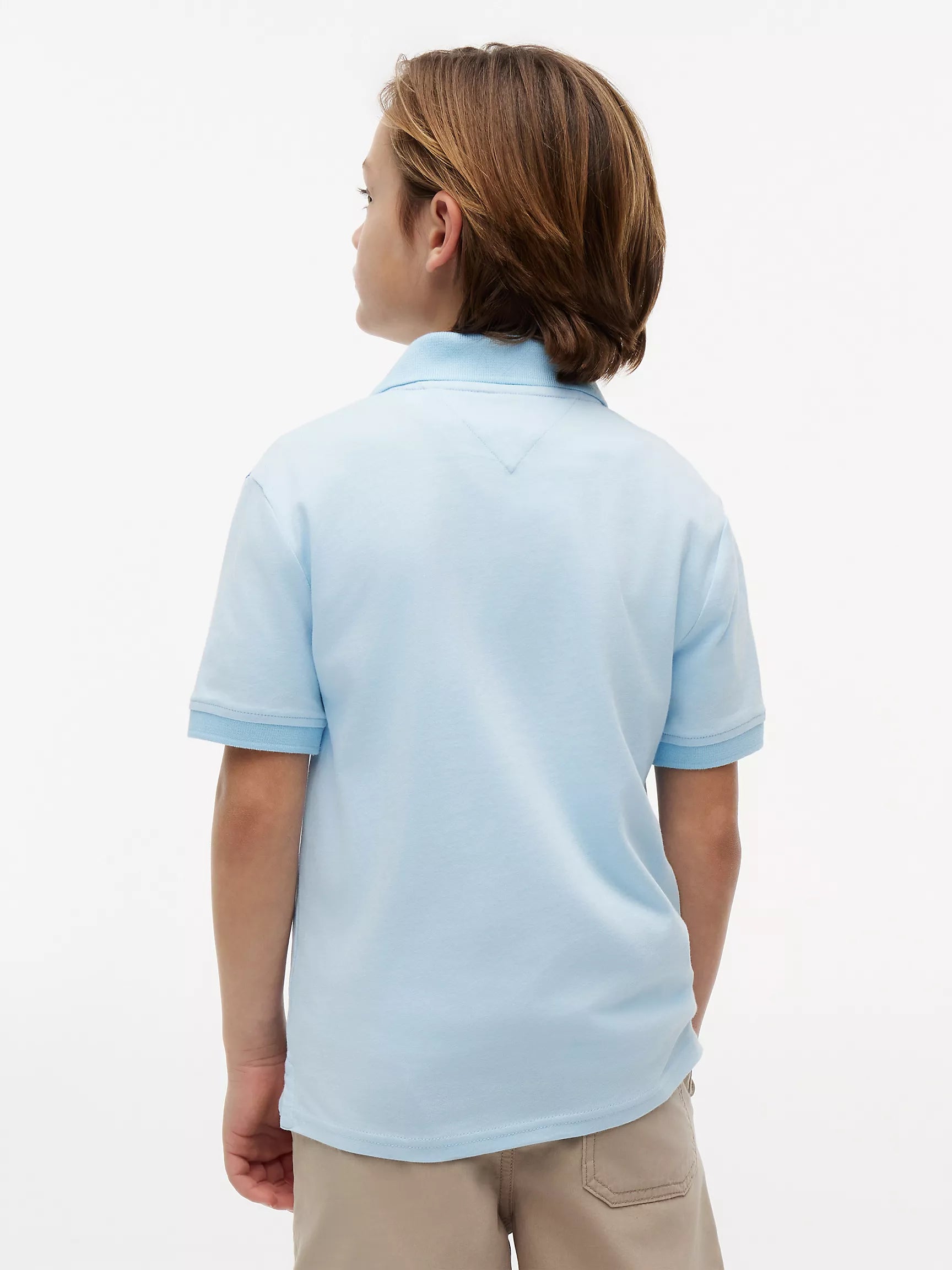 Kids' Colorblock Logo Stretch Polo