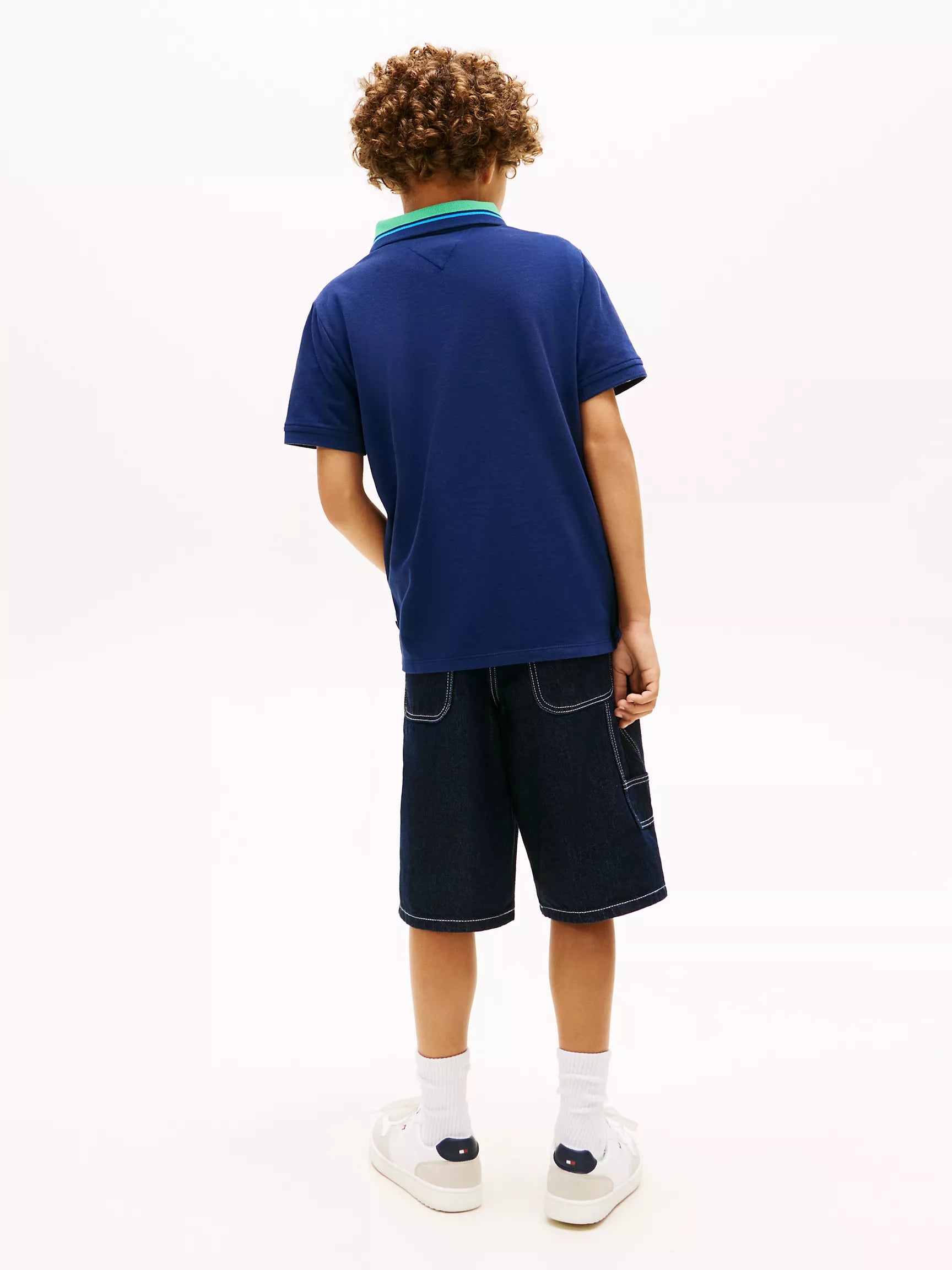 Kids' Hilfiger Logo Stretch Polo Sz 16