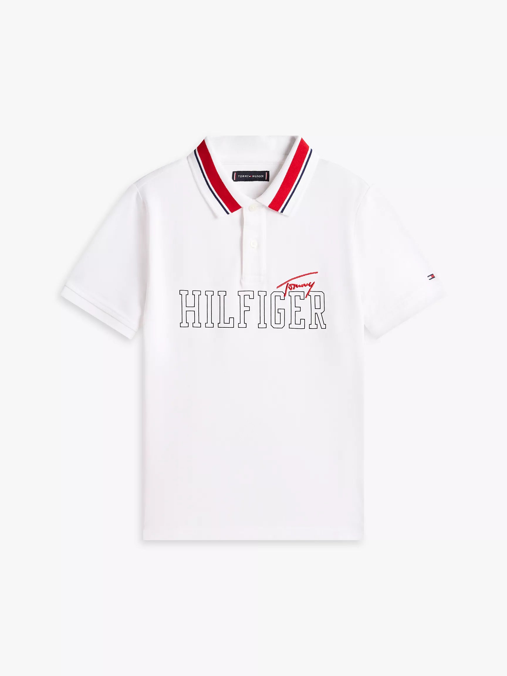 Kids' Hilfiger Logo Stretch Polo 8-10