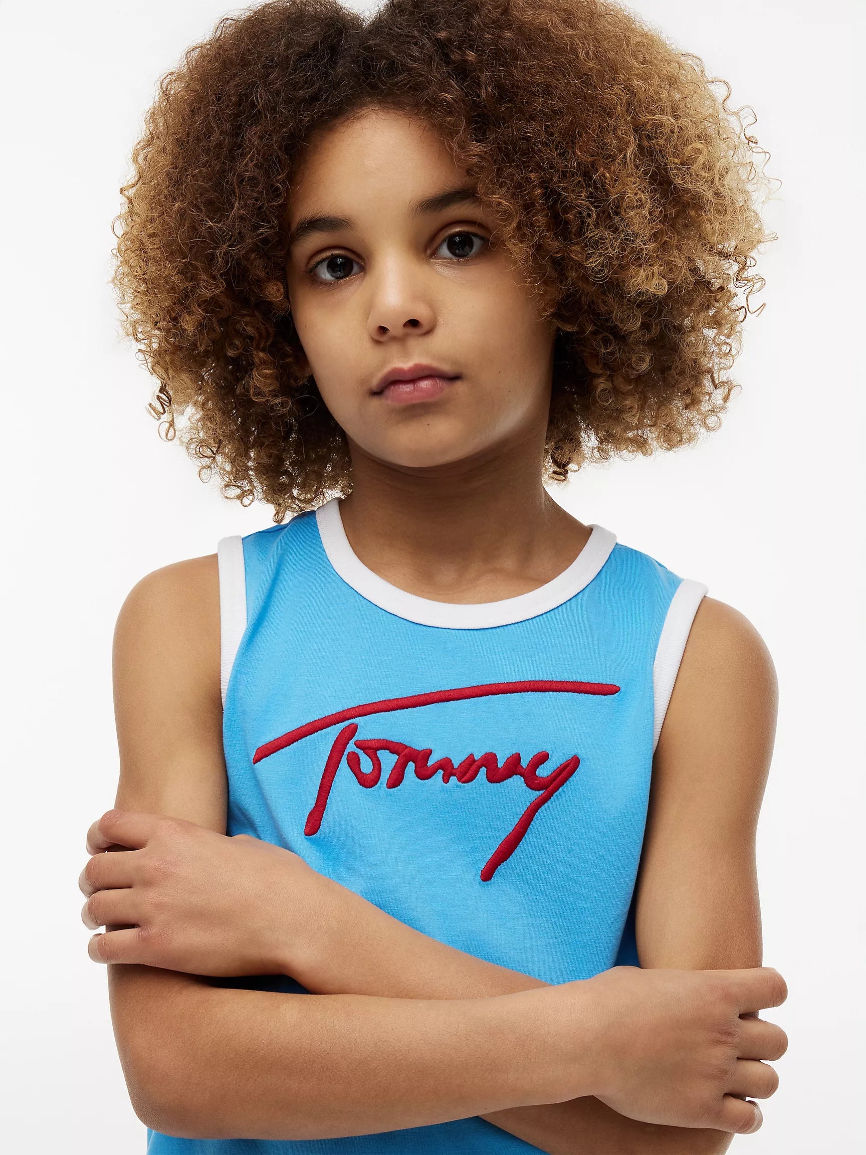 Kids' Script Tommy Logo Tank Top