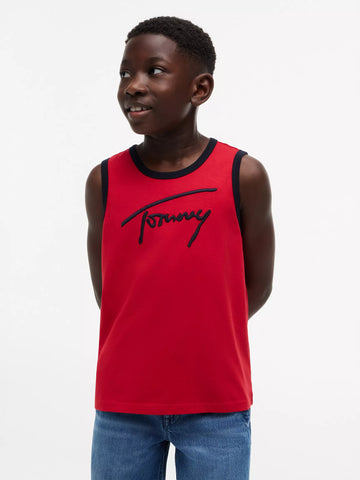 Kids' Script Tommy Logo Tank Top
