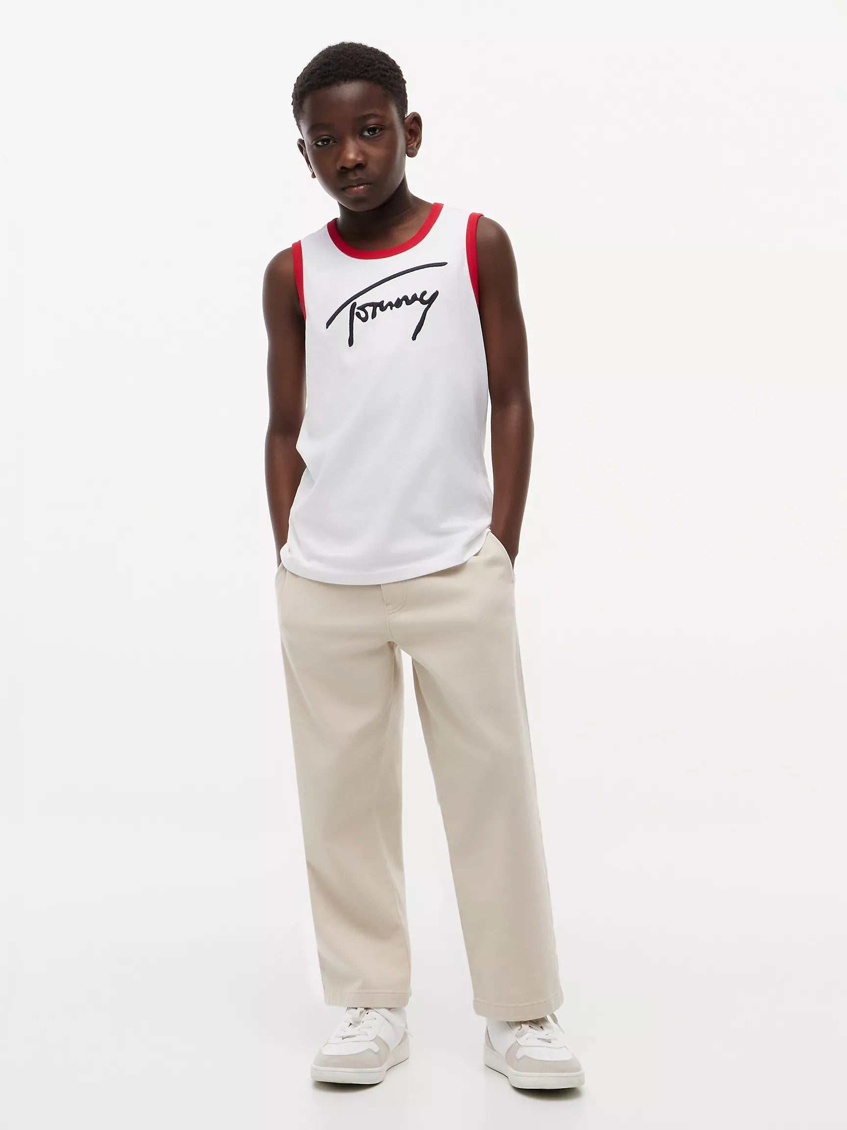 Kids' Script Tommy Logo Tank Top