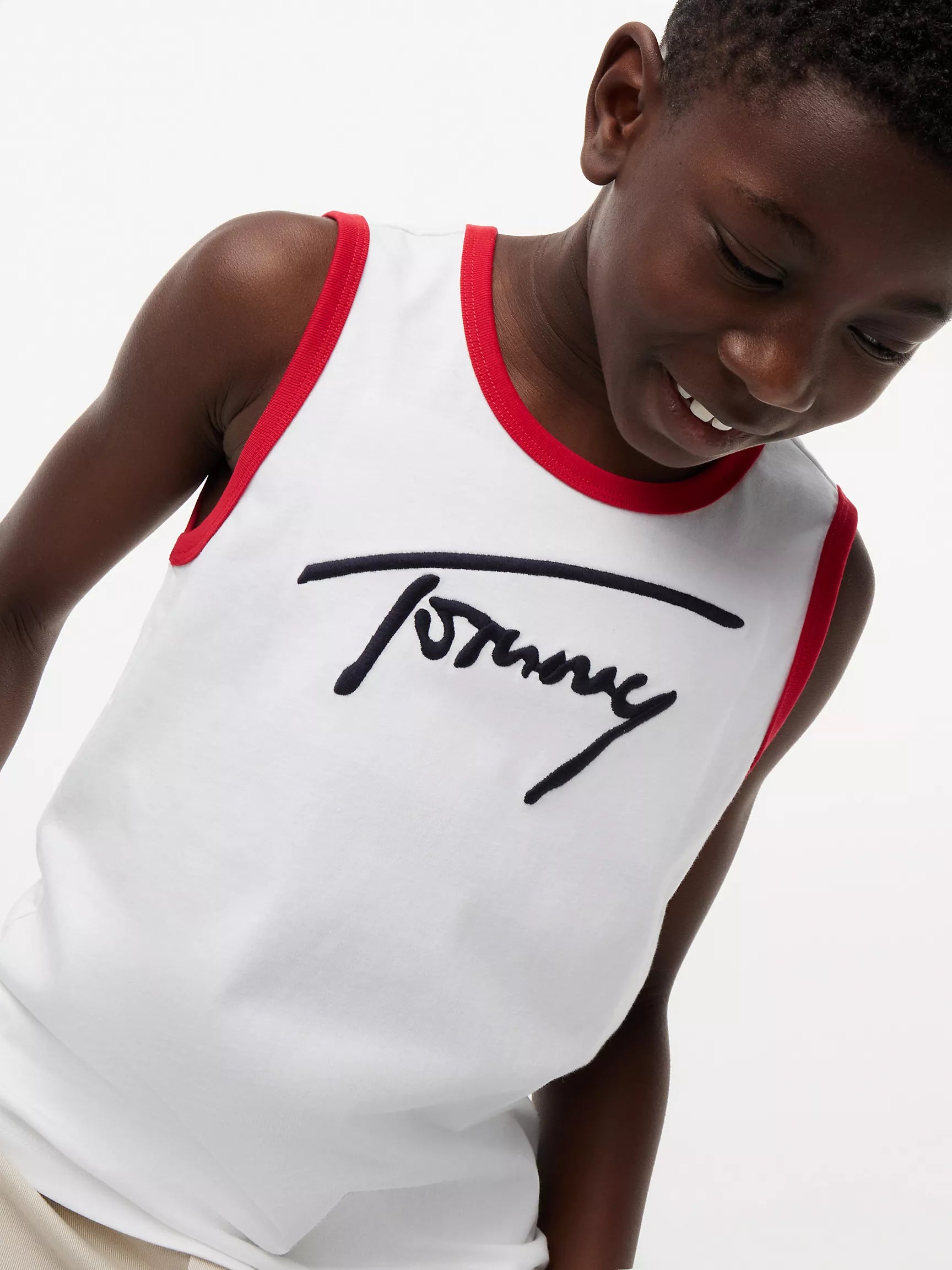 Kids' Script Tommy Logo Tank Top