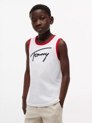Kids' Script Tommy Logo Tank Top