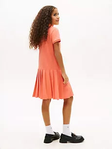 Kids' Pleated Stretch Polo Dress