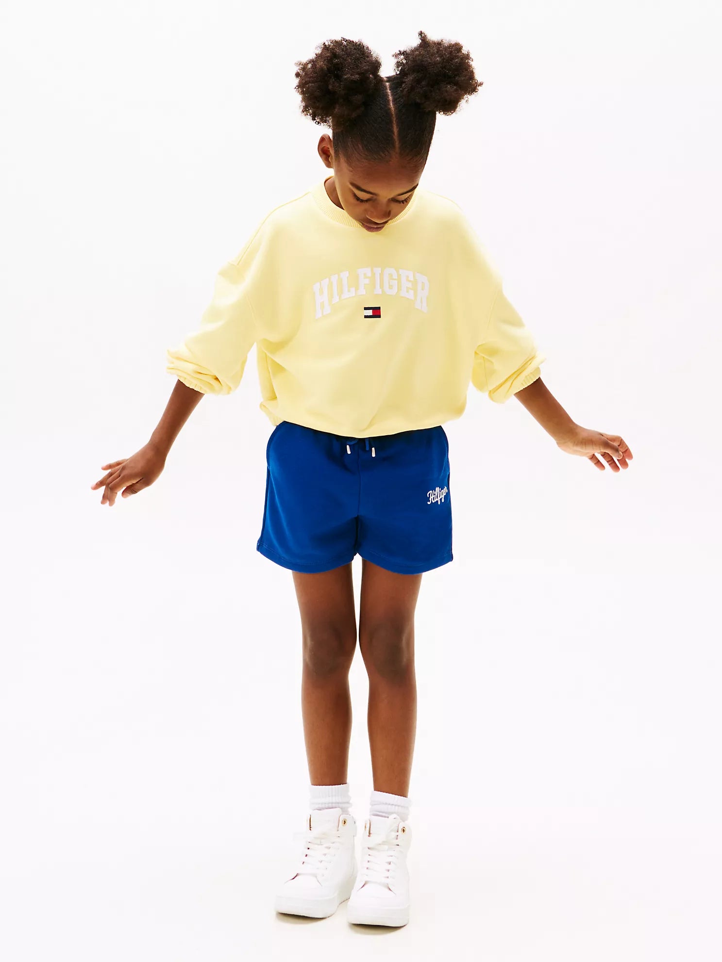 Girls Embroidered Logo Sweatshort Tommy Hilfiger