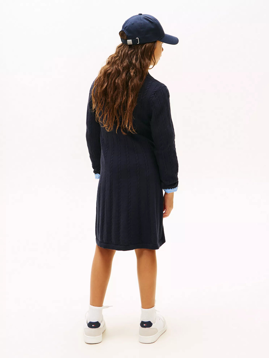 Cable Knit Polo Sweater Dress Sz 6-7