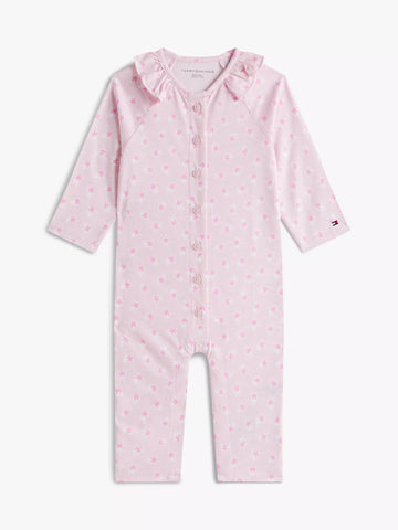 Girls Babies' Star Ruffle Coverall Sz 3-6 months