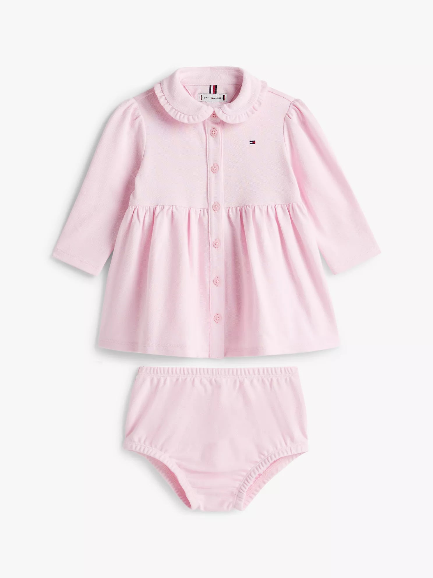 Girls Babies' Long-Sleeve Stretch Polo Dress  Tommy Hilfiger