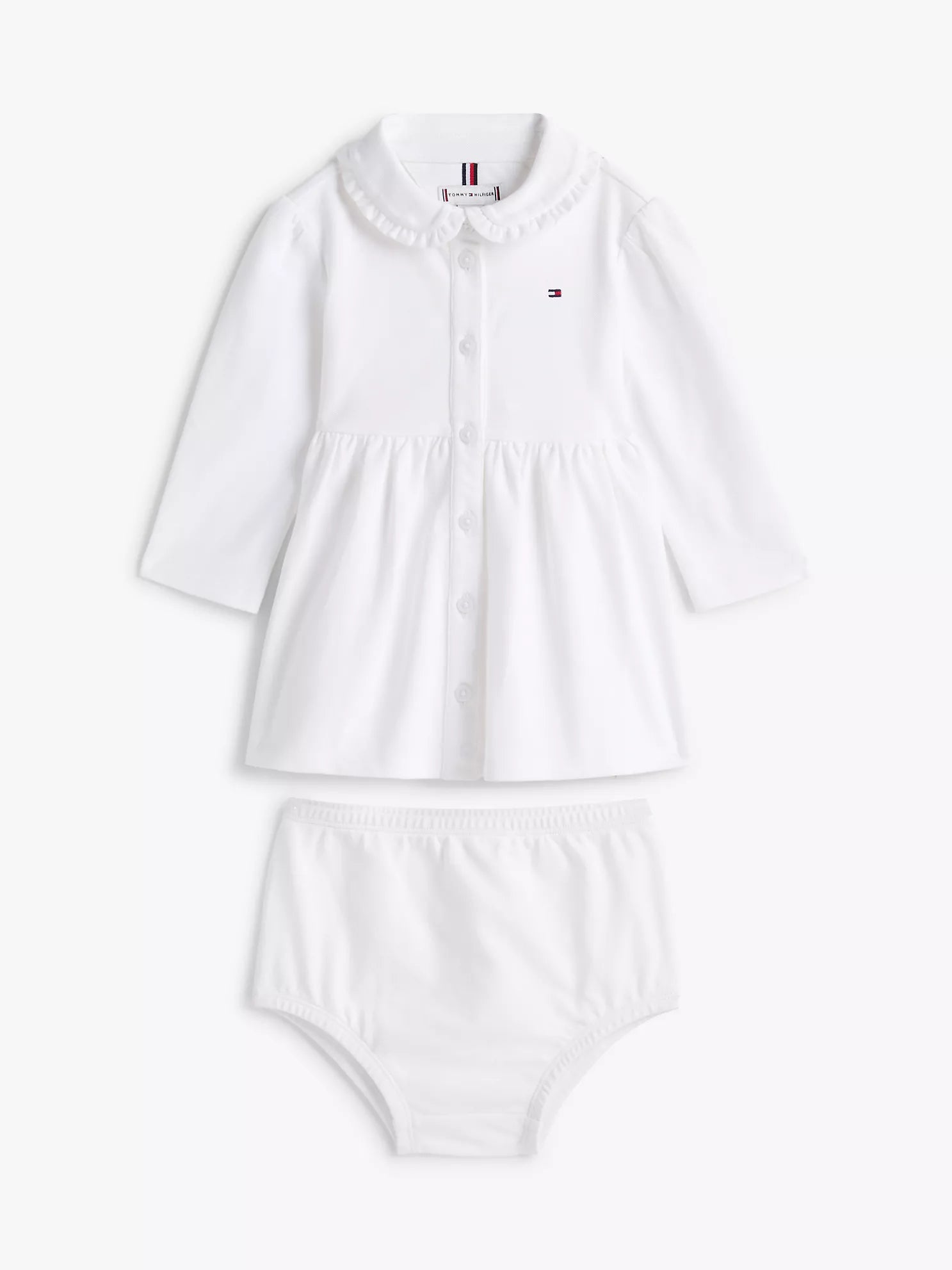 Girls Babies' Long-Sleeve Stretch Polo Dress Tommy Hilfiger
