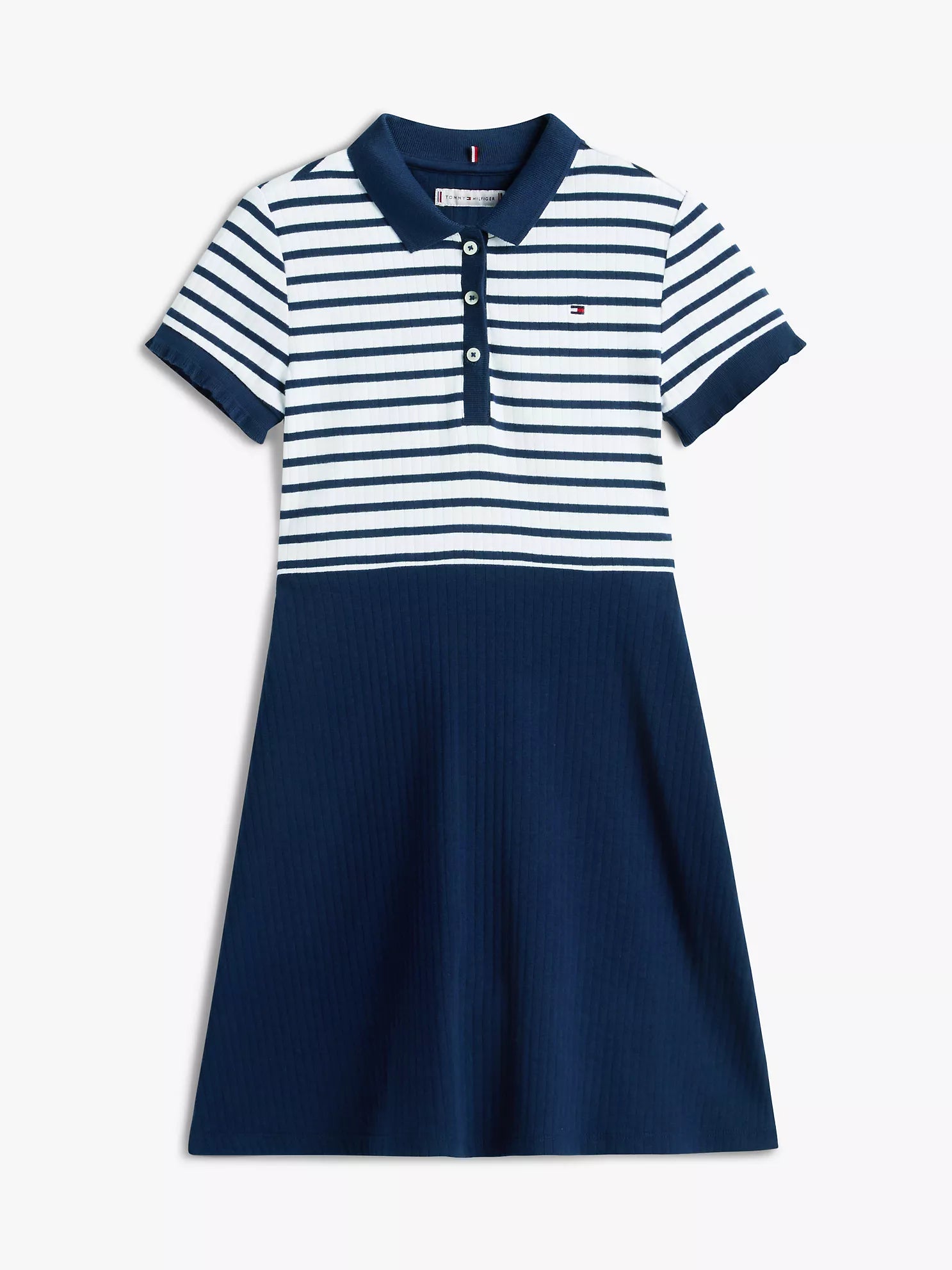 Girls Kids' Stretch Polo Skater Dress Tommy Hilfiger