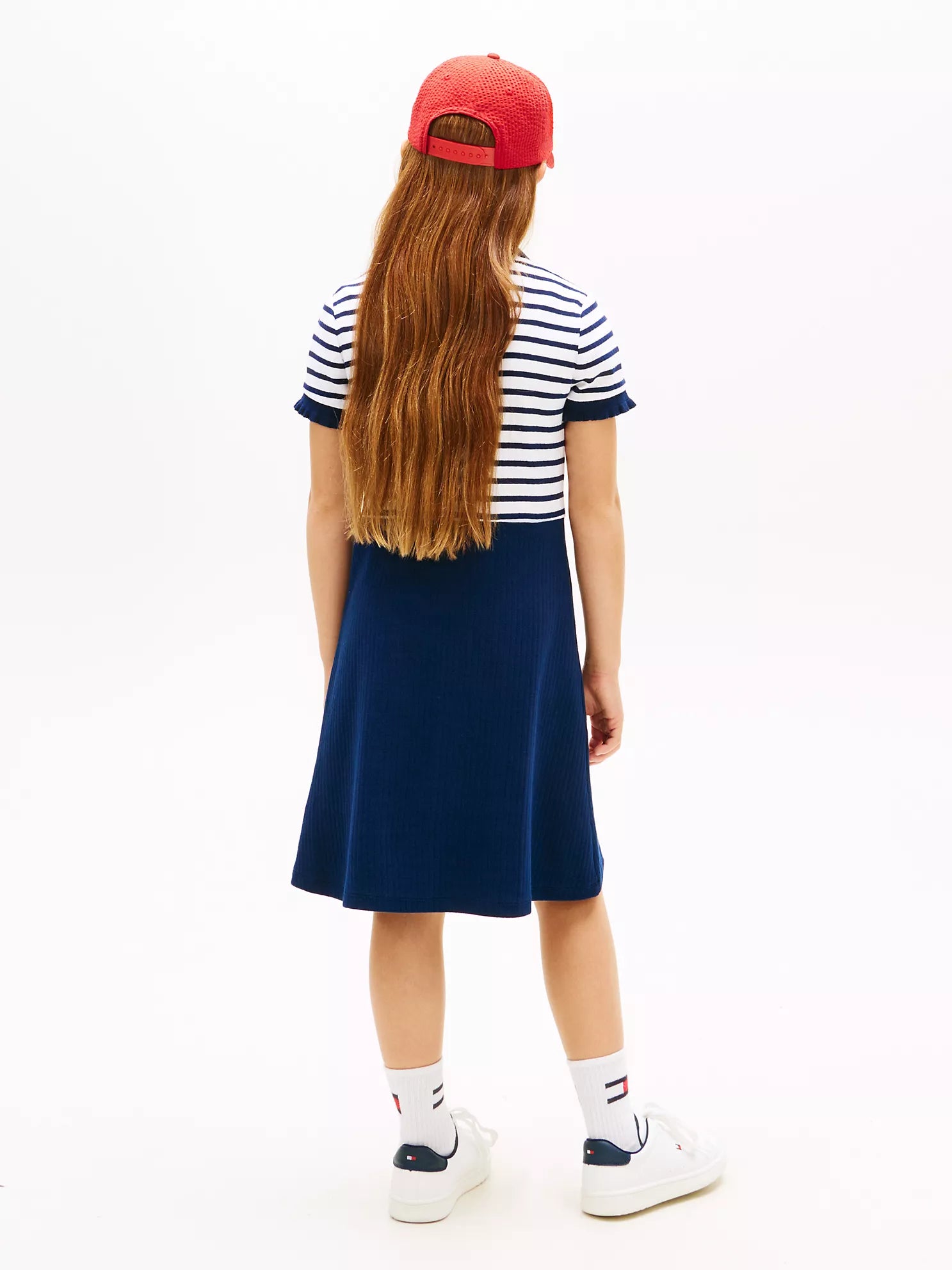 Girls Kids' Stretch Polo Skater Dress Tommy Hilfiger