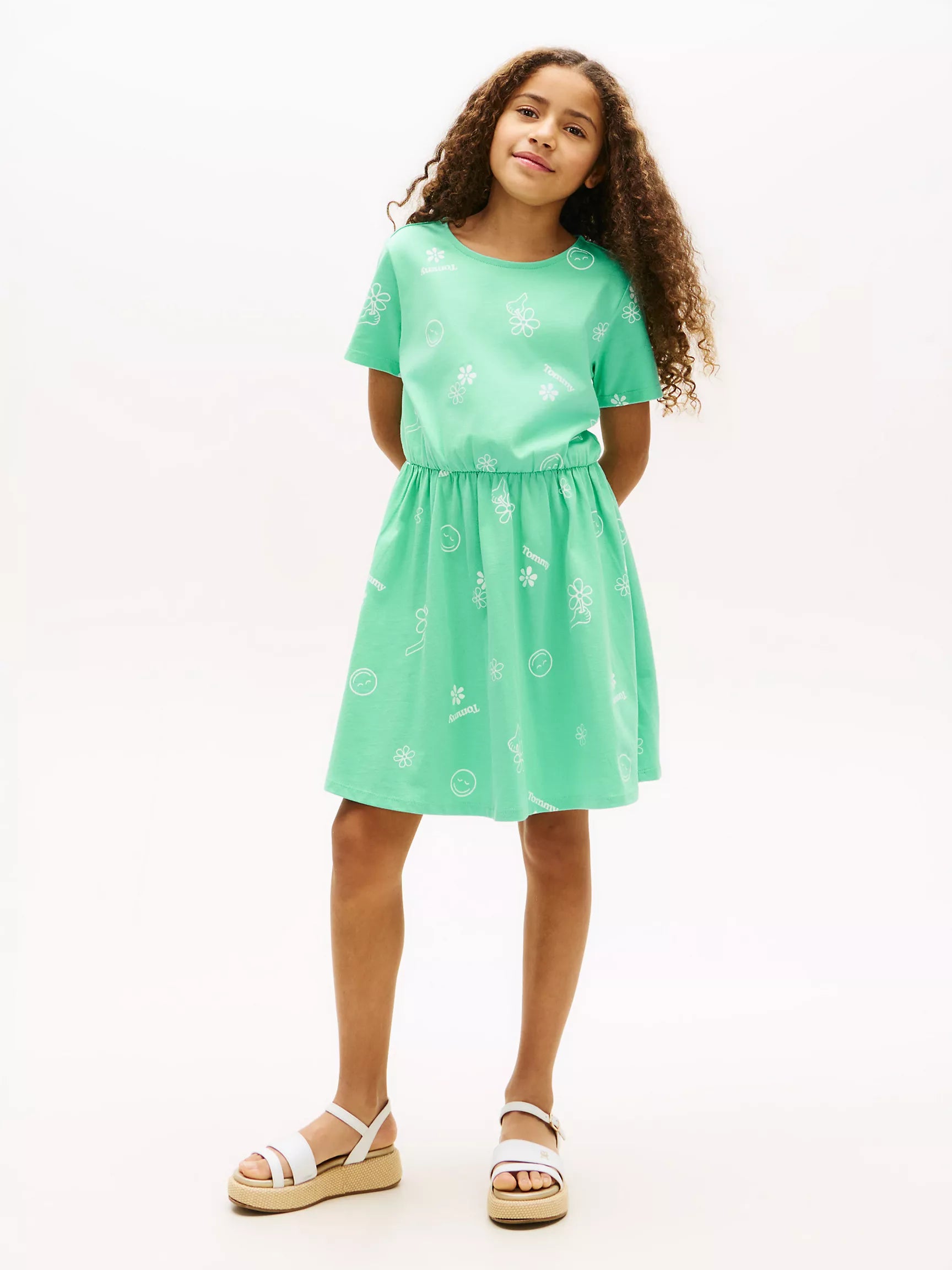 Kids' Spring Graphic T-Shirt Dress