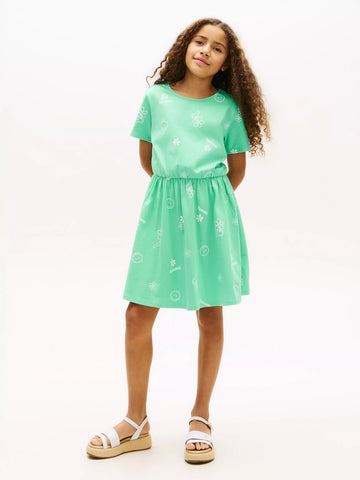 Kids' Spring Graphic T-Shirt Dress