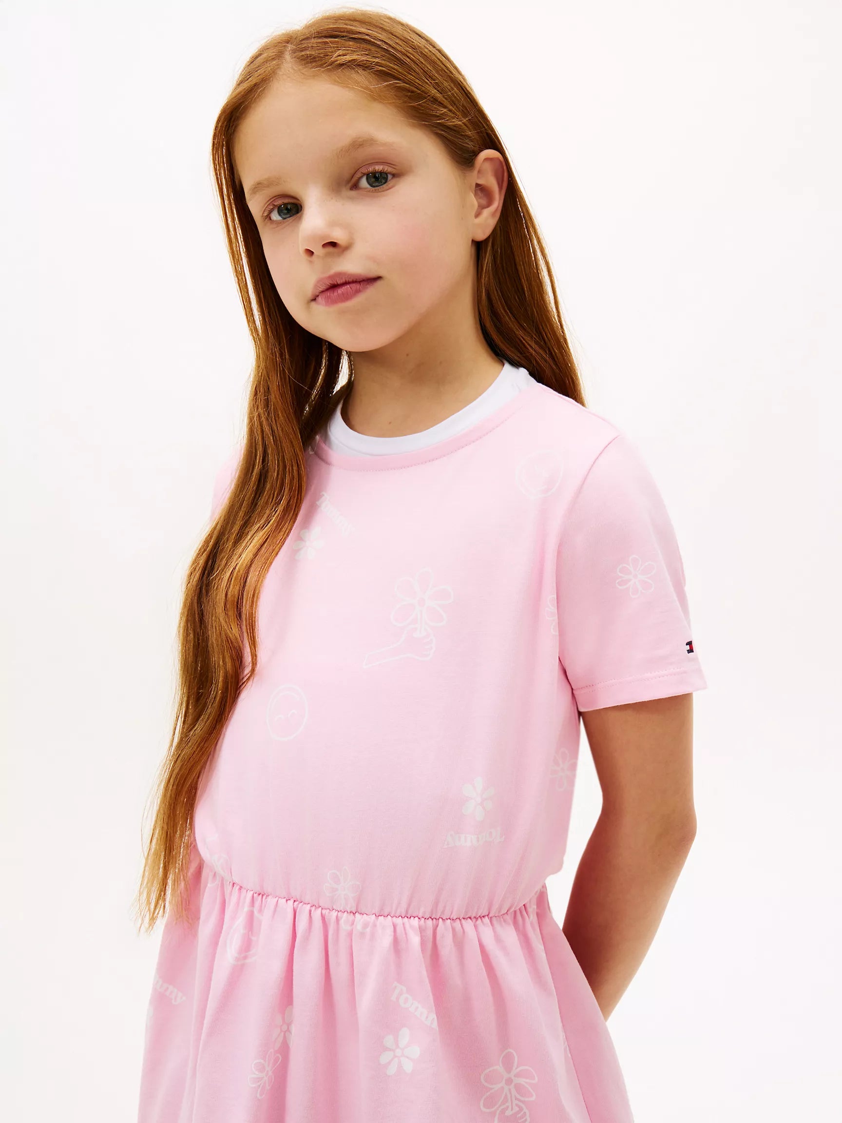 Kids' Spring Graphic T-Shirt Dress 12-14