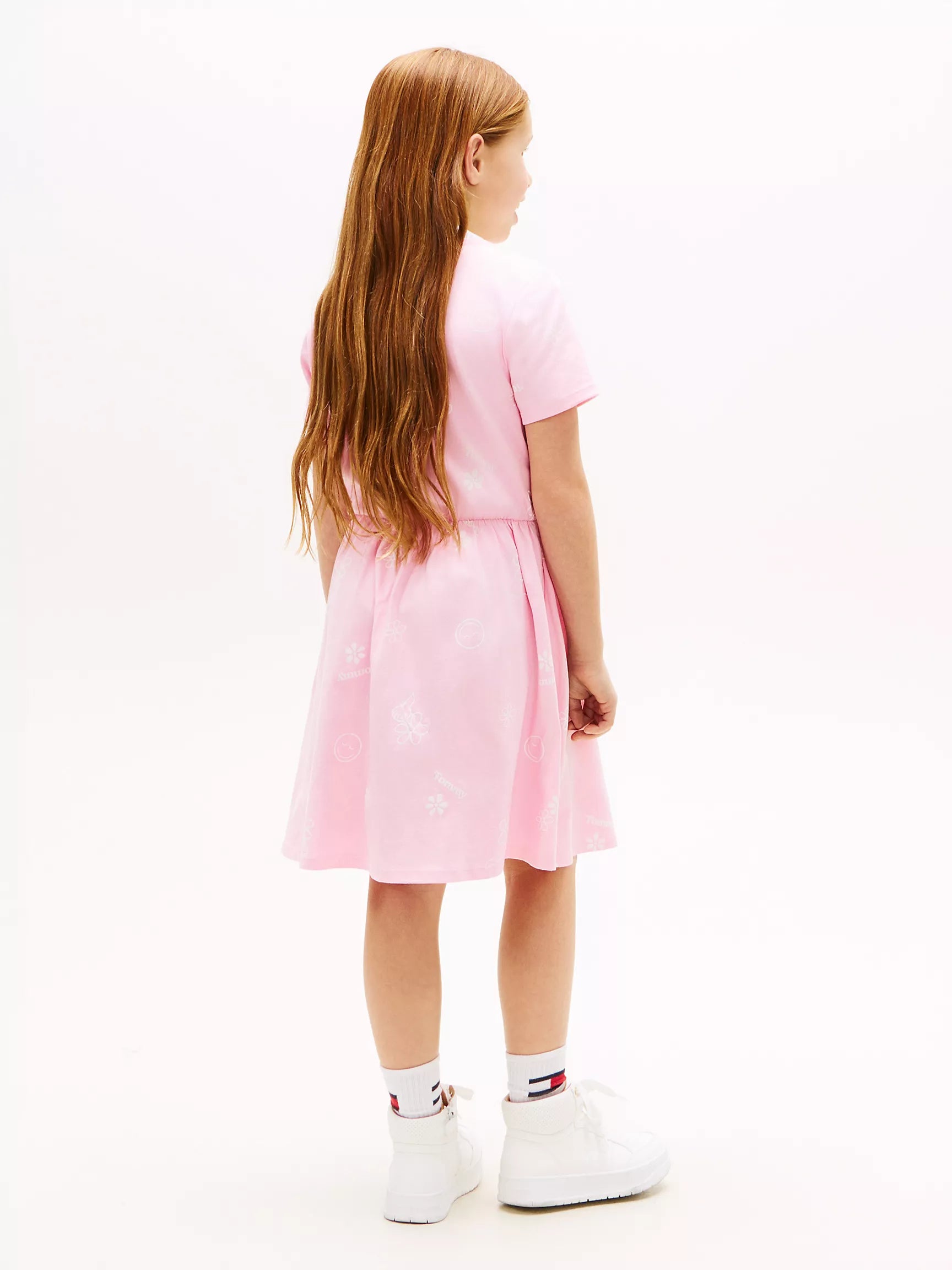 Kids' Spring Graphic T-Shirt Dress 12-14