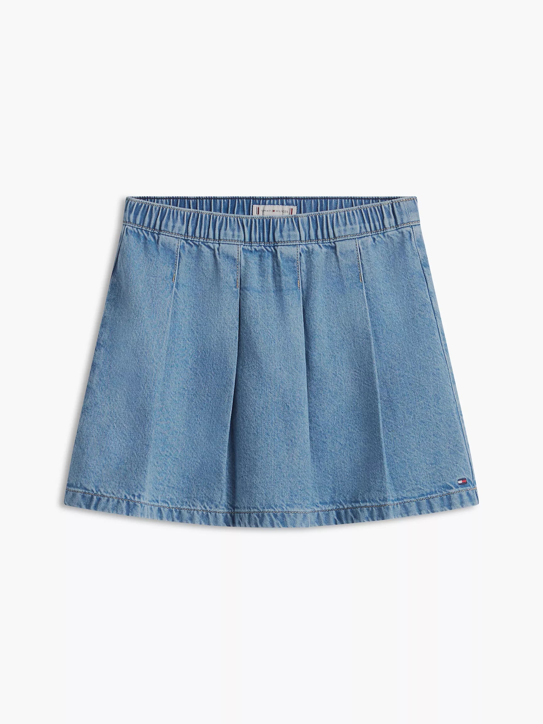 Kids' Pleated Denim Skirt